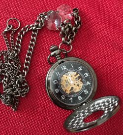 Pocket Watch Necklace by Vintage Fusion Jewels